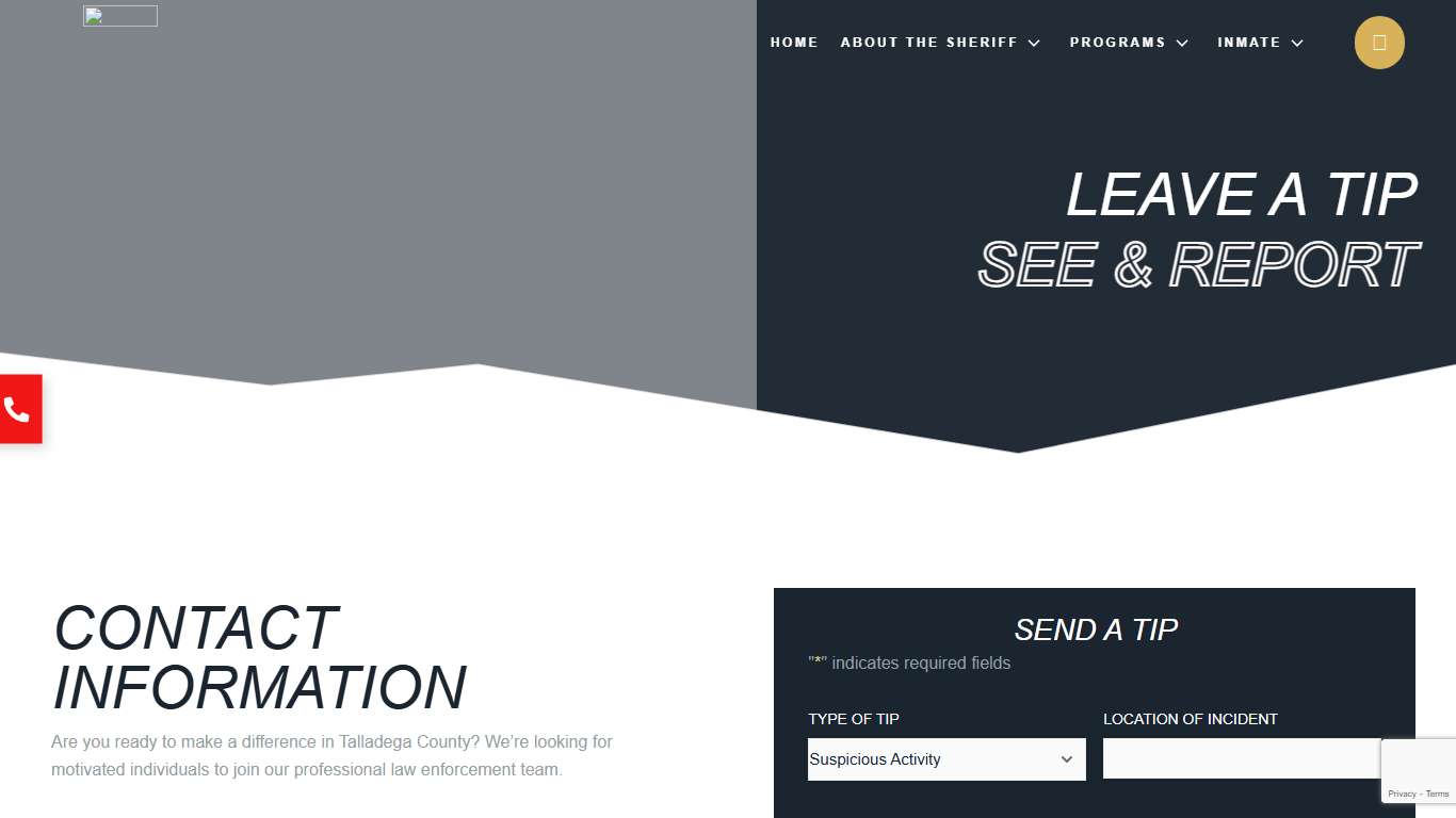 Leave a Tip - Talladega County Sheriff