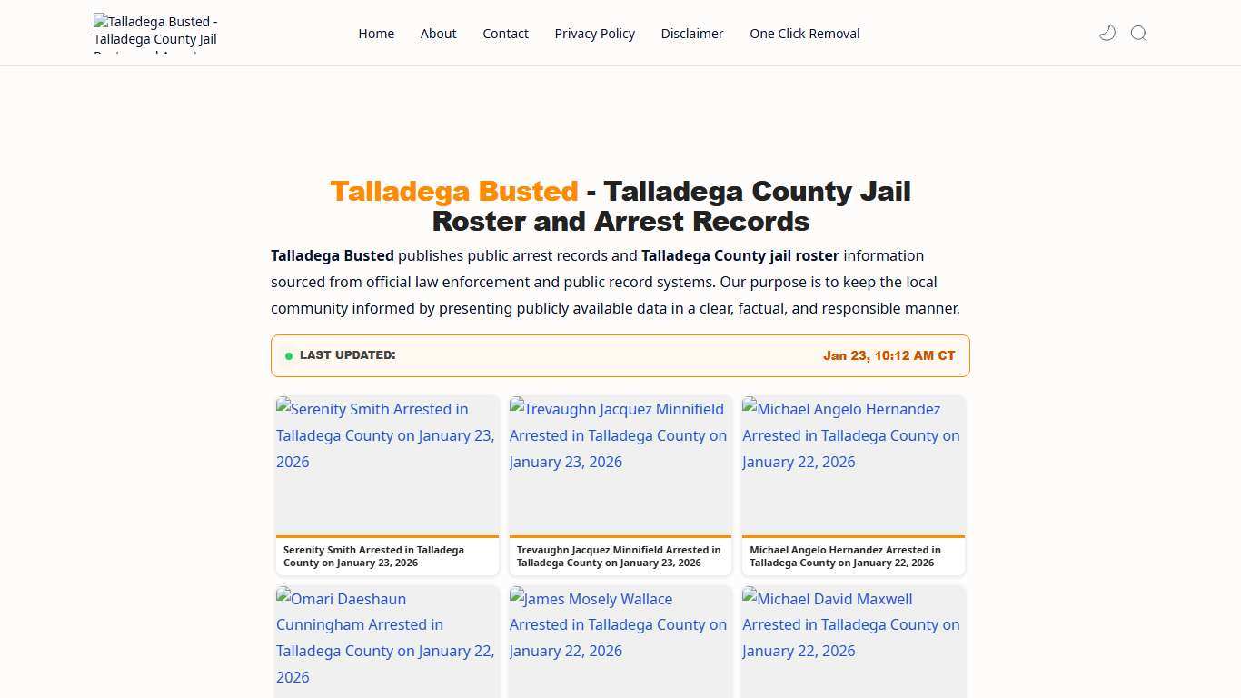 Talladega Busted - Talladega County Jail Roster and Arrest Records - Talladega Busted - Talladega County Jail Roster and Arrest Records