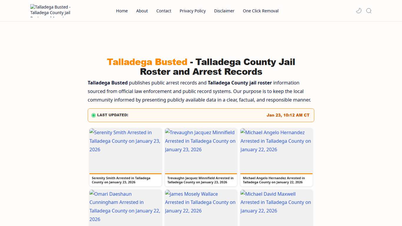 Talladega Busted - Talladega County Jail Roster and Arrest Records - Talladega Busted - Talladega County Jail Roster and Arrest Records